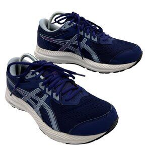 Asics Gel Contend 8 Womens 9W Running Shoes Athletic Dive Blue Soft Sky Sneaker